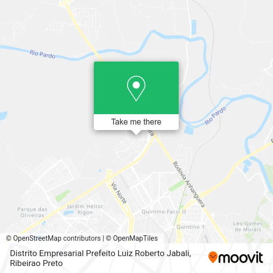 Distrito Empresarial Prefeito Luiz Roberto Jabali map