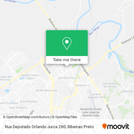 Mapa Rua Deputado Orlando Jurca 280