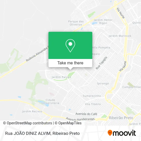 Rua JOÃO DINIZ ALVIM map