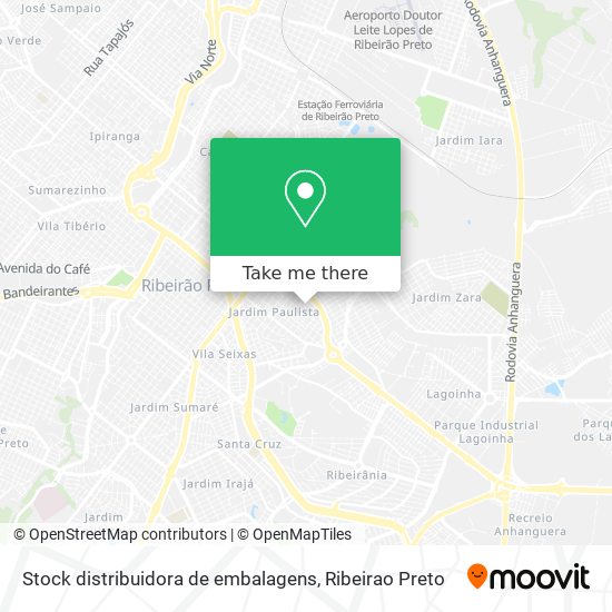 Stock distribuidora de embalagens map