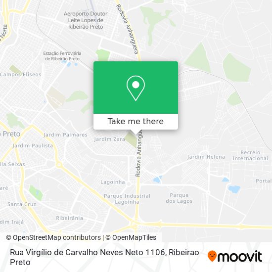 Mapa Rua Virgílio de Carvalho Neves Neto 1106