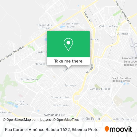 Rua Coronel Américo Batista 1622 map