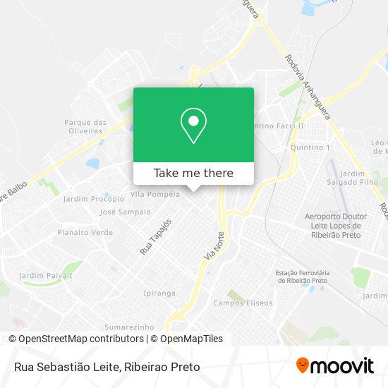 Mapa Rua Sebastião Leite