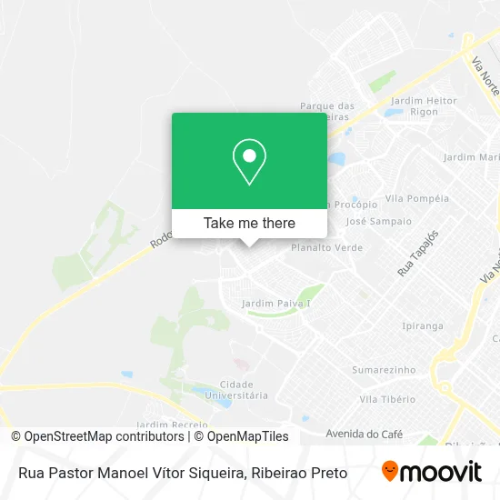 Rua Pastor Manoel Vítor Siqueira map