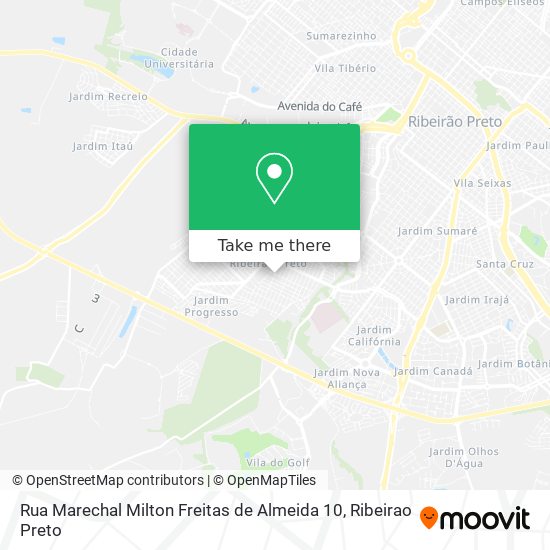 Rua Marechal Milton Freitas de Almeida 10 map