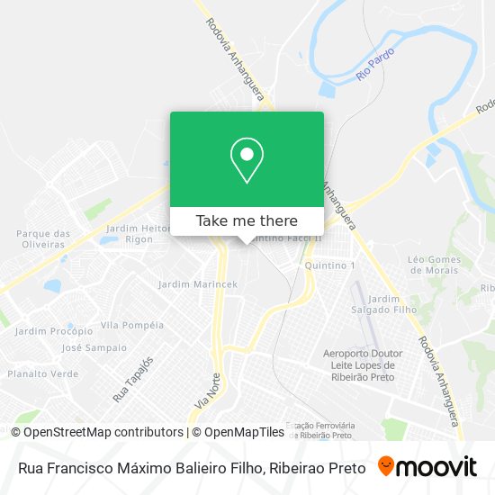 Mapa Rua Francisco Máximo Balieiro Filho