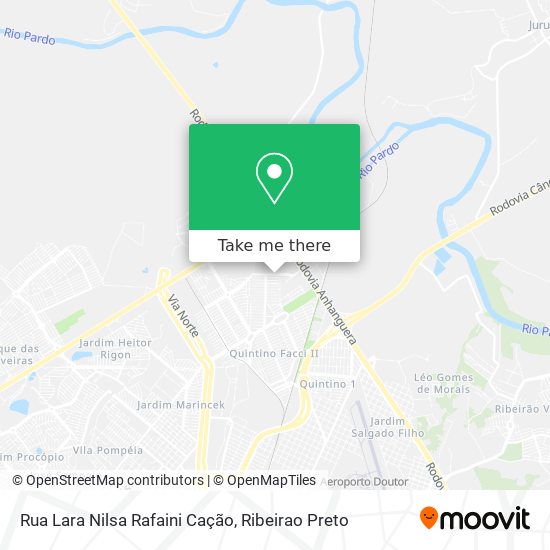 Mapa Rua Lara Nilsa Rafaini Cação