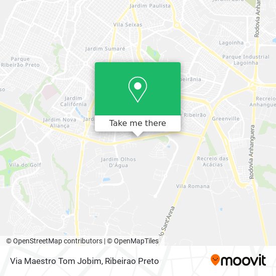 Via Maestro Tom Jobim map