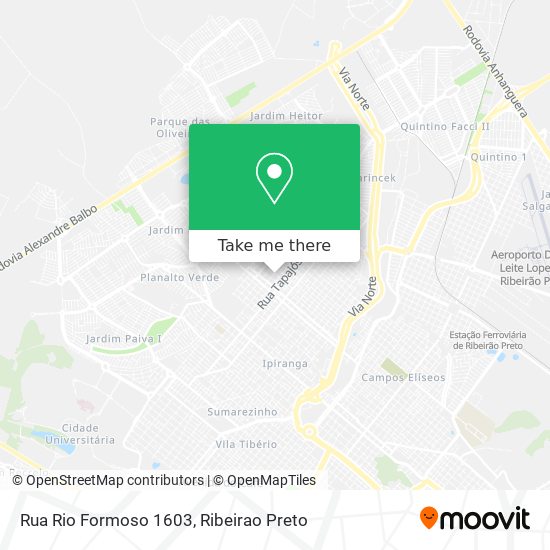 Rua Rio Formoso 1603 map