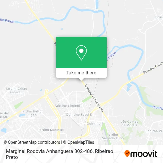 Marginal Rodovia Anhanguera 302-486 map