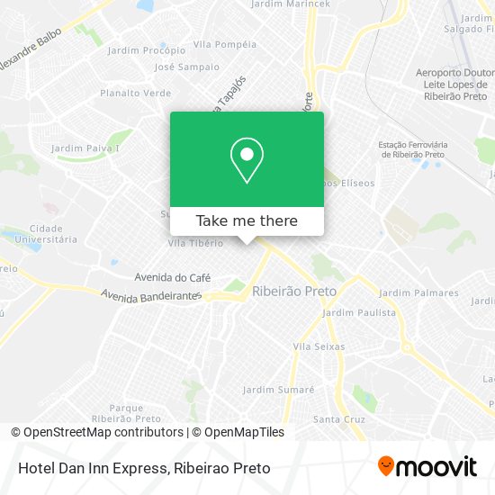 Hotel Dan Inn Express map