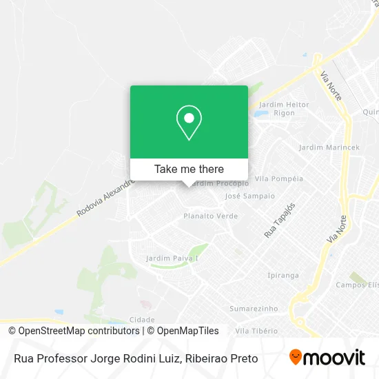 Rua Professor Jorge Rodini Luiz map