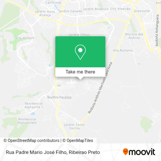 Rua Padre Mario José Filho map