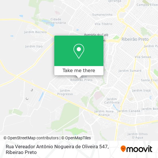 Rua Vereador Antônio Nogueira de Oliveira 547 map