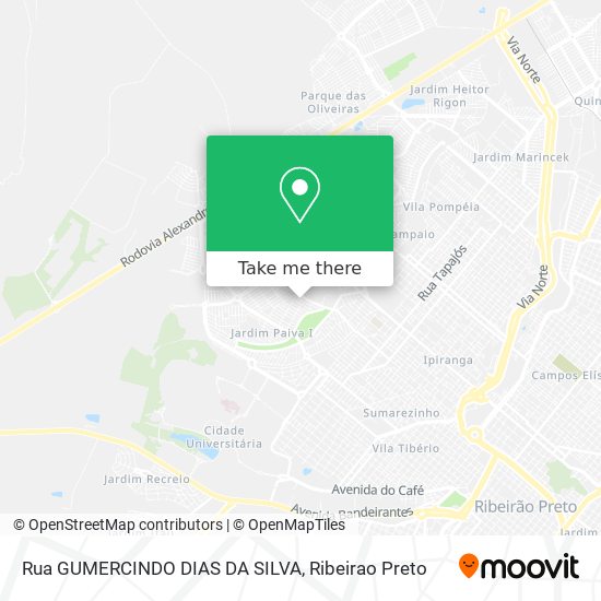 Rua GUMERCINDO DIAS DA SILVA map
