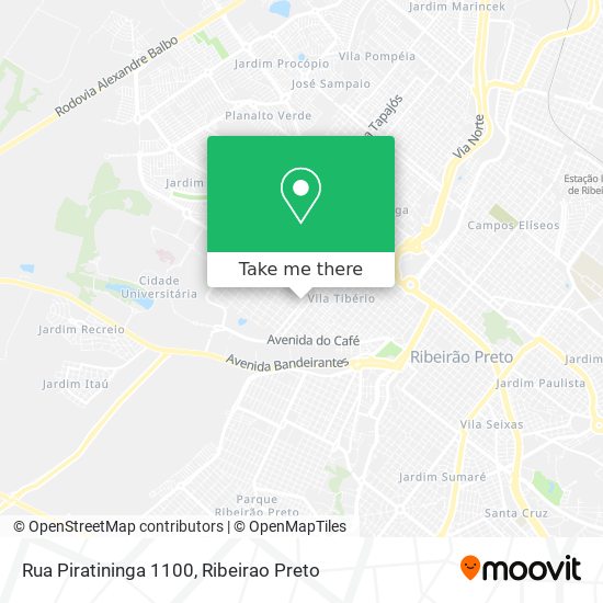 Rua Piratininga 1100 map