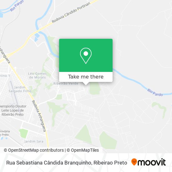 Rua Sebastiana Cândida Branquinho map