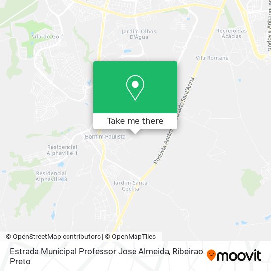 Estrada Municipal Professor José Almeida map