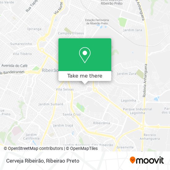 Cerveja Ribeirão map