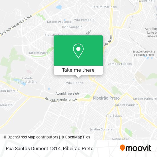 Mapa Rua Santos Dumont 1314