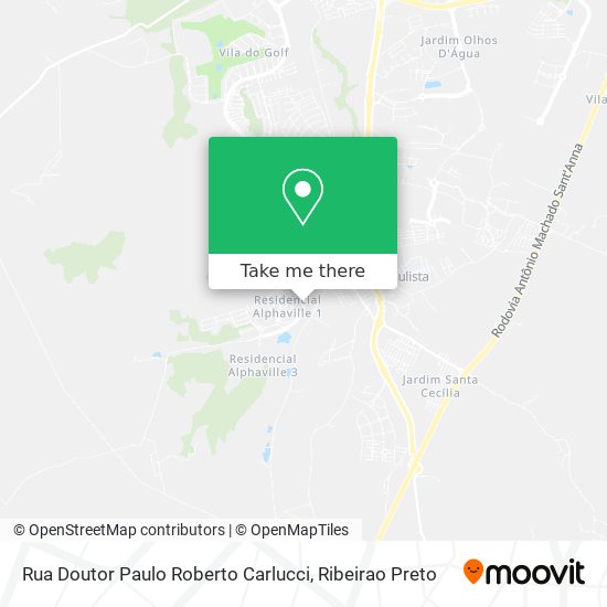 Rua Doutor Paulo Roberto Carlucci map