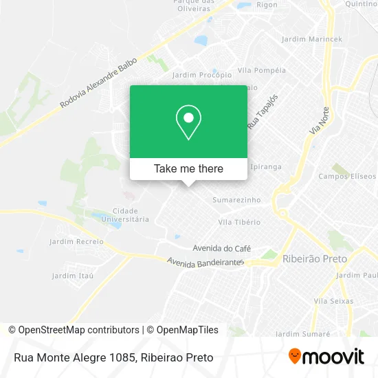 Rua Monte Alegre 1085 map