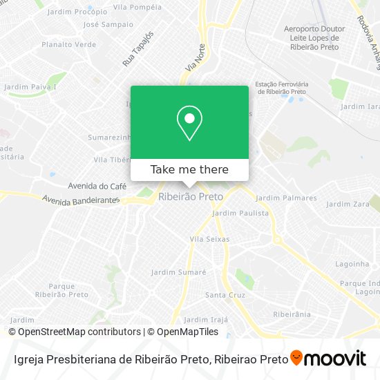 Mapa Igreja Presbiteriana de Ribeirão Preto