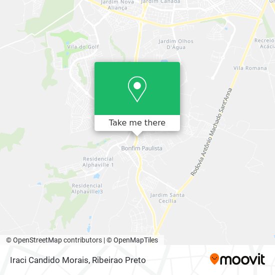 Iraci Candido Morais map