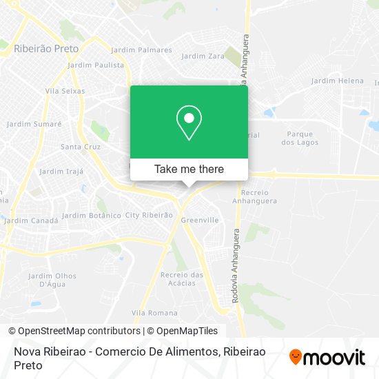 Mapa Nova Ribeirao - Comercio De Alimentos