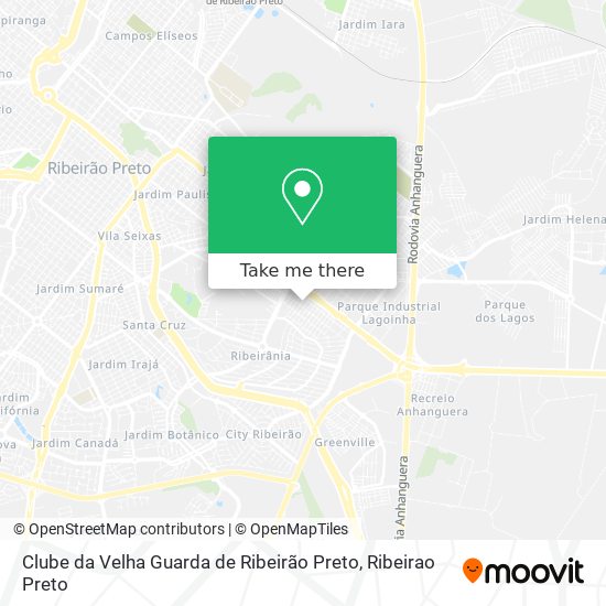 Mapa Clube da Velha Guarda de Ribeirão Preto