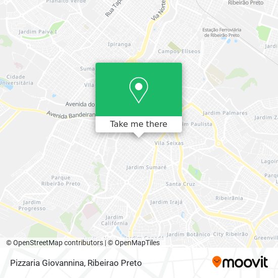 Mapa Pizzaria Giovannina