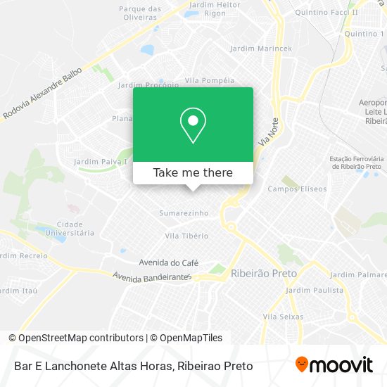 Bar E Lanchonete Altas Horas map