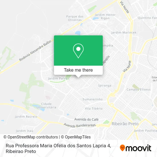 Rua Professora Maria Ofélia dos Santos Lapria 4 map