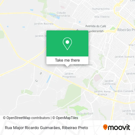 Rua Major Ricardo Guimarães map