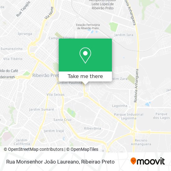 Mapa Rua Monsenhor João Laureano