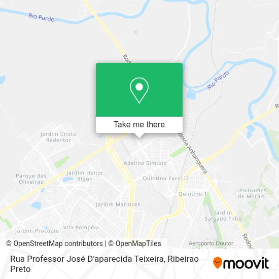 Rua Professor José D'aparecida Teixeira map