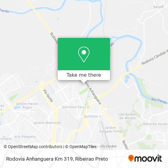 Rodovia Anhanguera Km 319 map