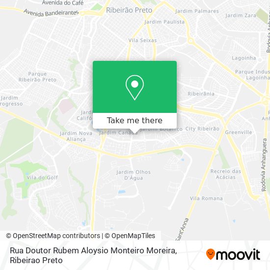 Mapa Rua Doutor Rubem Aloysio Monteiro Moreira