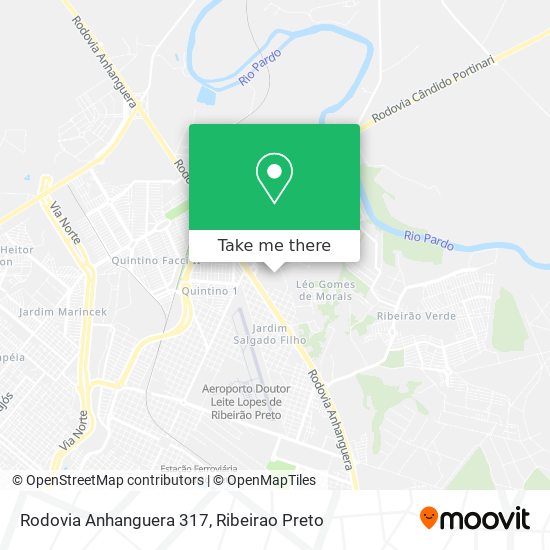 Rodovia Anhanguera 317 map