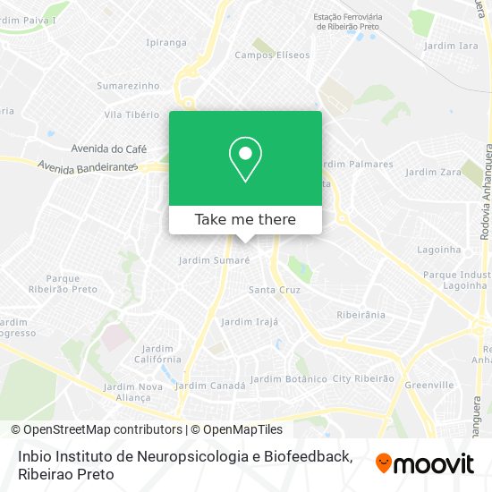 Inbio Instituto de Neuropsicologia e Biofeedback map