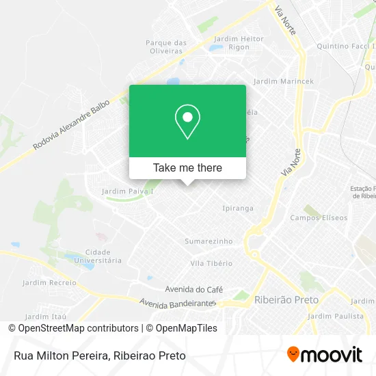 Rua Milton Pereira map
