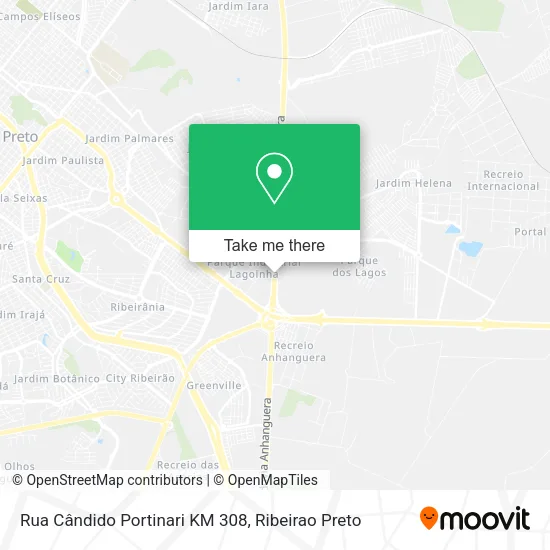 Rua Cândido Portinari KM 308 map