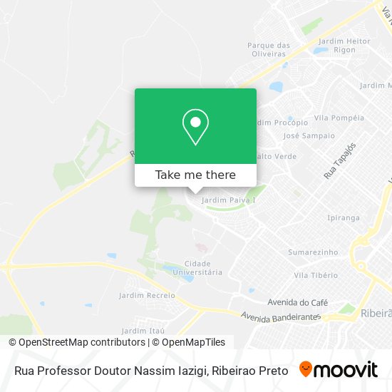 Mapa Rua Professor Doutor Nassim Iazigi