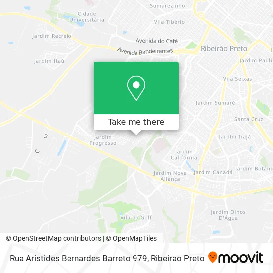 Rua Aristides Bernardes Barreto 979 map