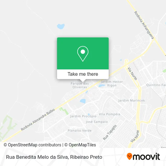 Rua Benedita Melo da Silva map