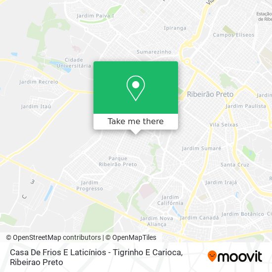 Casa De Frios E Laticínios - Tigrinho E Carioca map