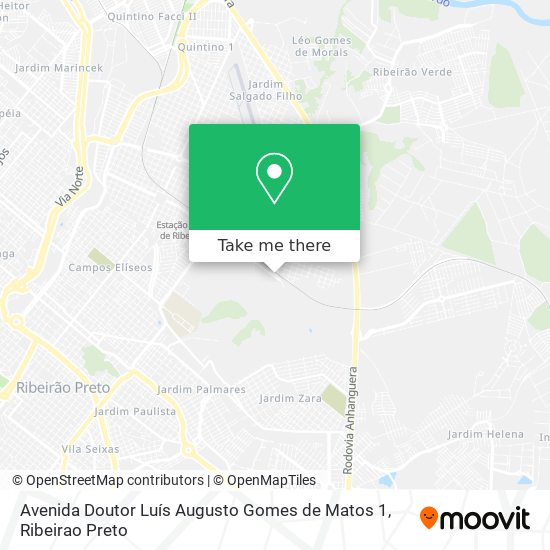 Mapa Avenida Doutor Luís Augusto Gomes de Matos 1