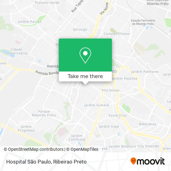 Hospital São Paulo map