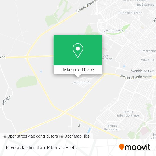 Favela Jardim Itau map