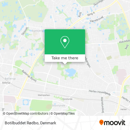Botilbuddet Rødbo map